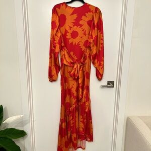 Vibrant Floral Long Sleeve Dress